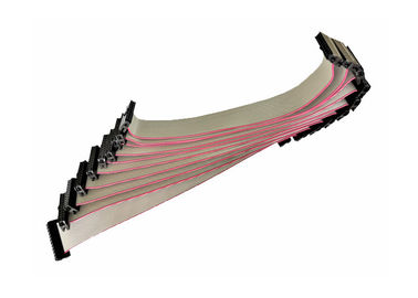 Der PWB-Brett-IDC flaches Neigung 20 Pin PVC-Material Flachkabel-Versammlungs-2.54mm