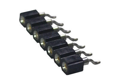 SMT-Art Neigung rundes der Frau Pin-Titel-Verbindungsstück-einzelne Reihen-2.54mm horizontal