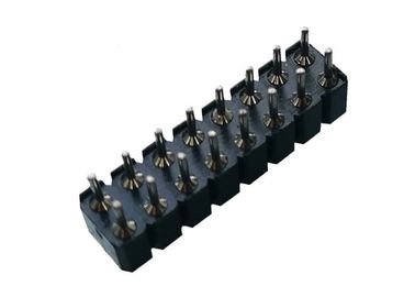 Maschinell bearbeitet ringsum weibliches Pin-Titel-Verbindungsstück BAD PPS 2.54mm 180° UL94V 0