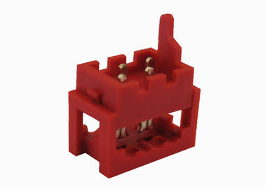 Hohe Zuverlässigkeit kerbte IDC-Verbindungsstück 1.27mm männlichen Isolator Pin-Titel ULs 94V 0